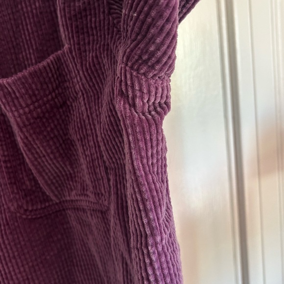 Purple Corduroy LL Bean Button Up Long Sleeve Shirt, XL - Picture 7 of 9